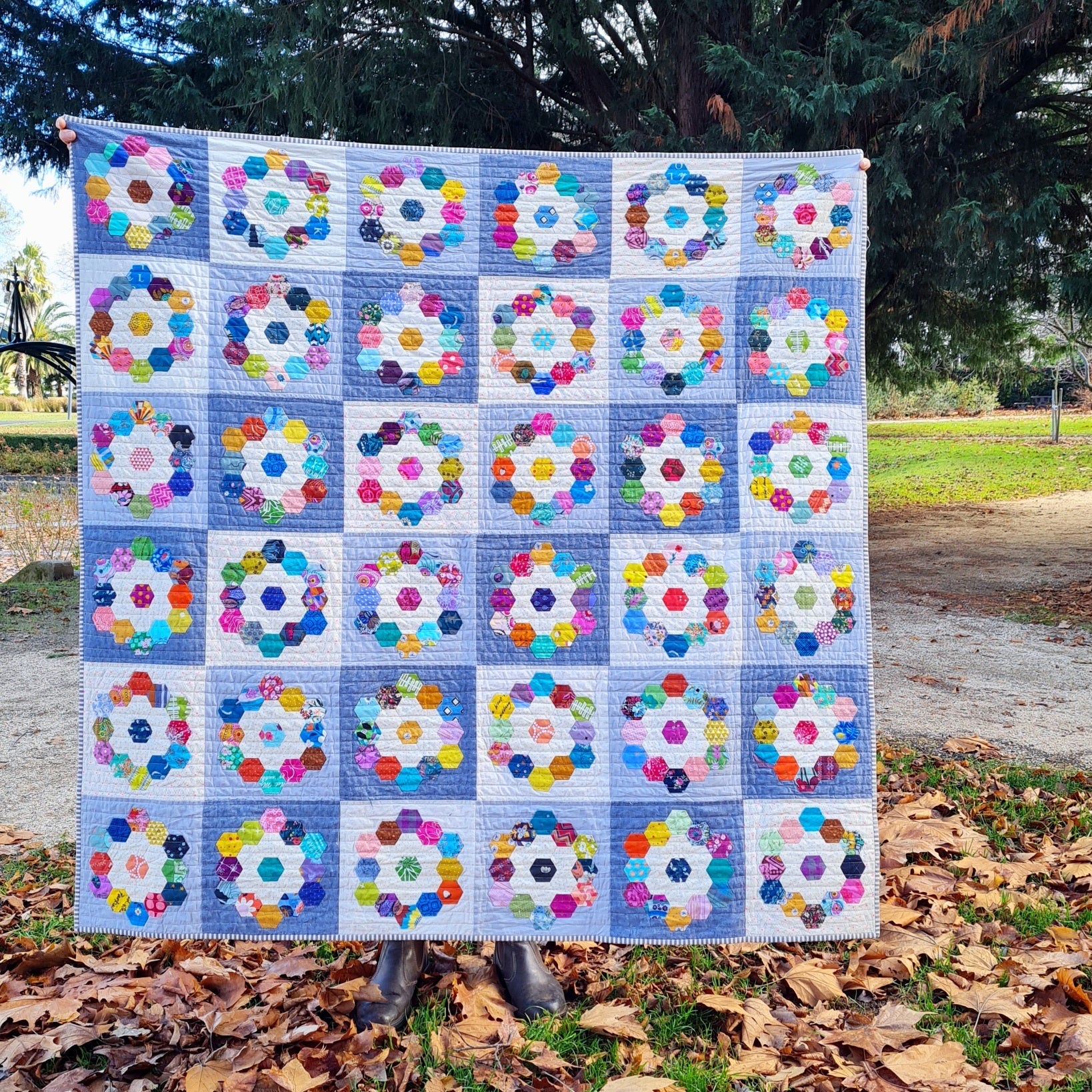 treatürself 恐ろし flower garden quilting setup