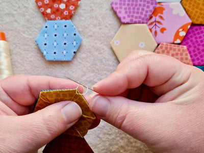 How to Sew Whipstitch for English Paper Piecing