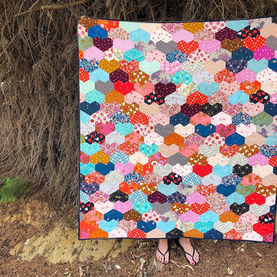 Warm Hearted Quilt Paper Pieces
