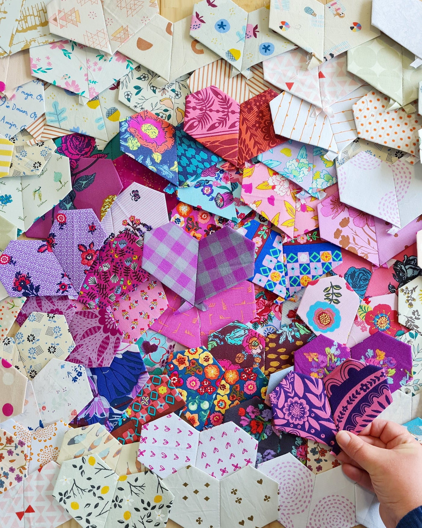 Warm Hearted Quilt Paper Pieces