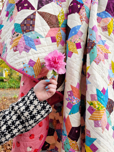 Kingfisher Stitch-Along - Let's Make a Hexie Flower Quilt Together