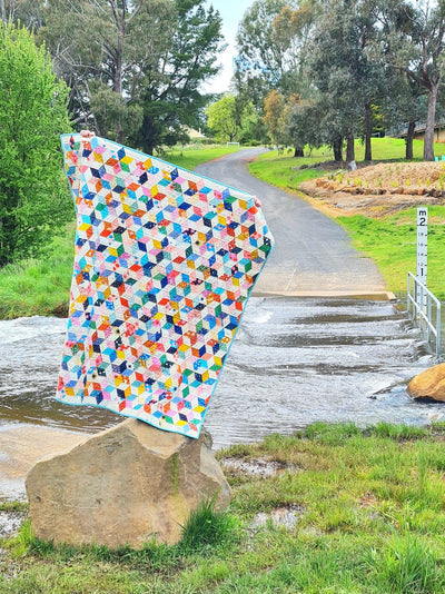 Flock of Stars Quilt - A Free EPP Quilt Pattern