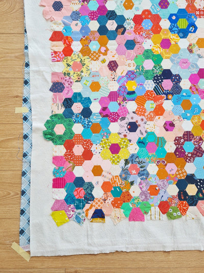 How to Finish an English Paper Pieced Quilt