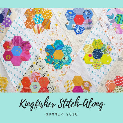 Kingfisher Stitch-Along - Let's Make a Hexie Flower Quilt Together!