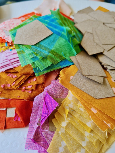 How to Cut Fabric for English Paper Piecing 4 Different Ways