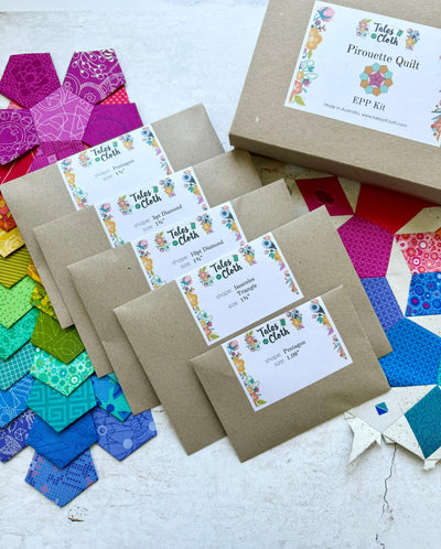 Pirouette Quilt Paper Pieces