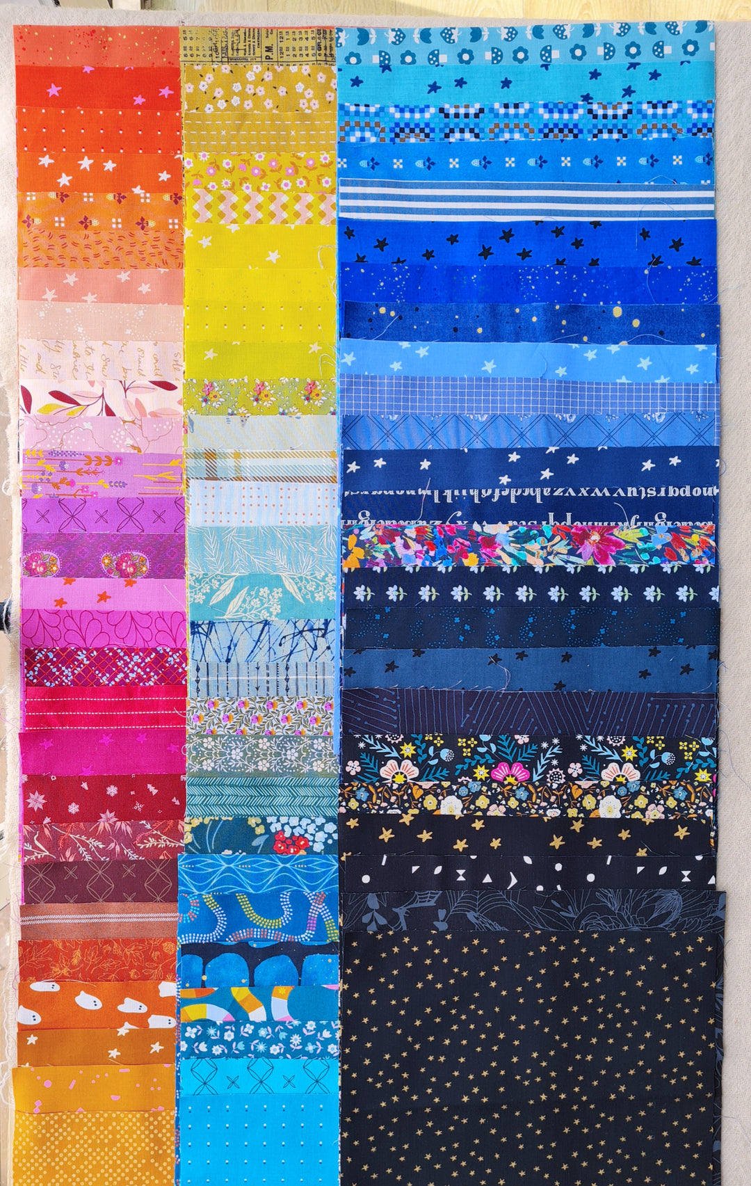 Scrappy Rainbow Bundles - 80 Fat 16ths! – Tales of Cloth