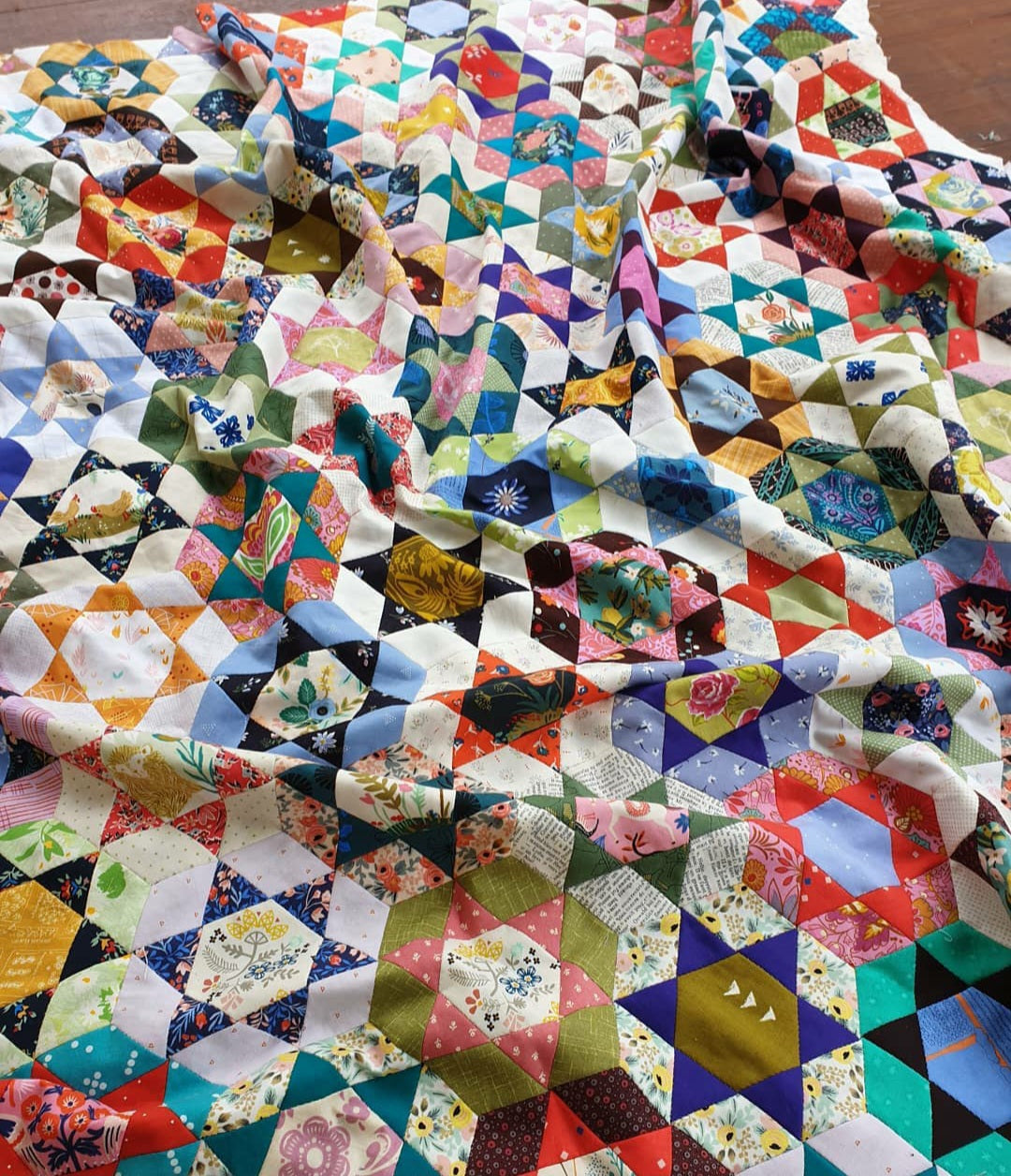 Nutmeg Quilt EPP Kit Tales of Cloth